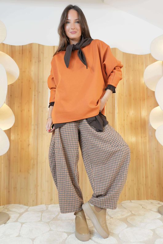 Soft Tech Batwing Top Saffron /3=